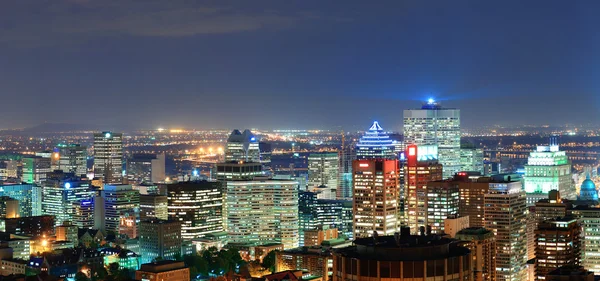 Alacakaranlıkta panorama, Montreal — Stok fotoğraf