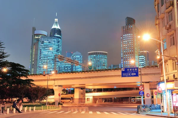 Shanghai at night — Stock Photo, Image