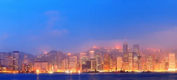 Hong Kong Victoria Harbor panorama — Stockfoto