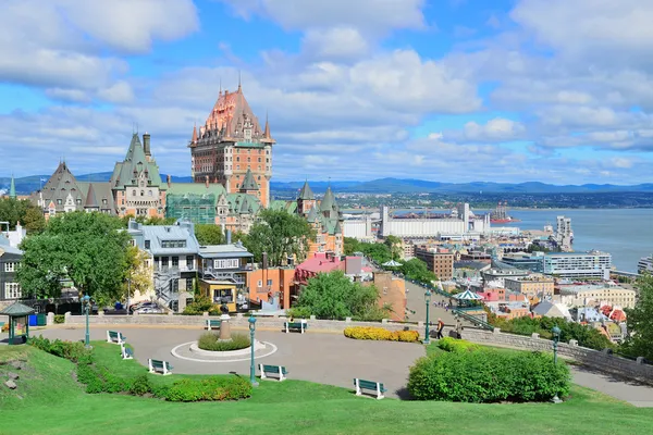 Cidade de quebec paisagem urbana — Fotografia de Stock