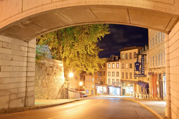 Quebec city gatan — Stockfoto