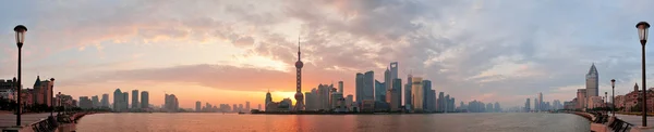 Shanghai reggel skyline sziluett — Stock Fotó