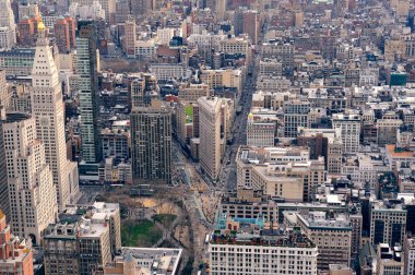 new York'un gökdelenleri ile Manhattan skyline
