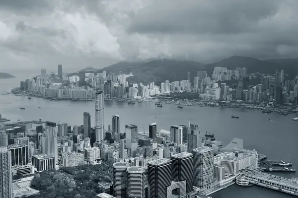 Luchtfoto van Hong kong — Stockfoto