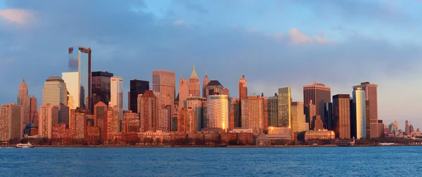 Skyline der Innenstadt von Manhattan — Stockfoto