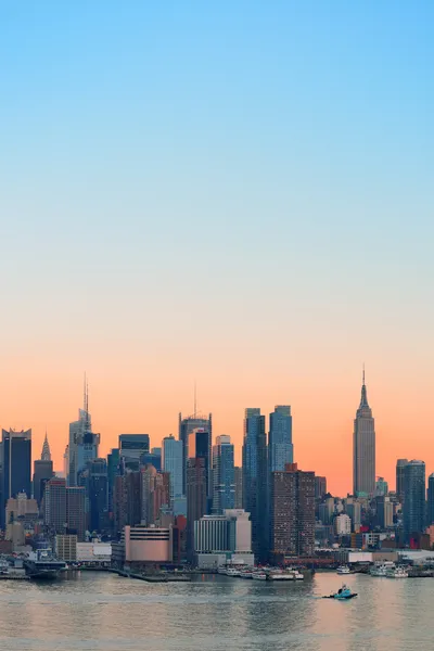 New York City sunset — Stock Photo, Image