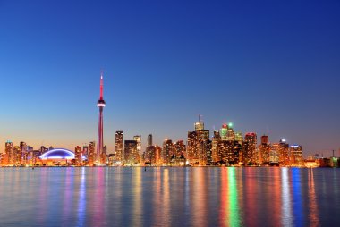 Toronto skyline panorama clipart