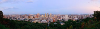 alacakaranlıkta panorama, Montreal