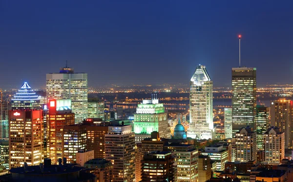 Montreal in de schemering — Stockfoto