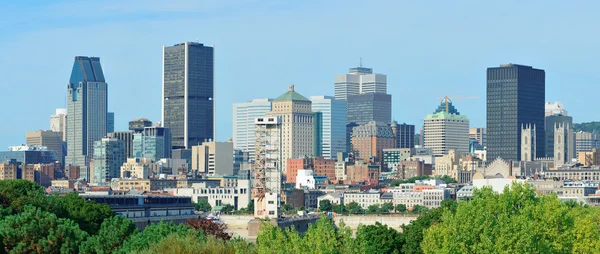Montreal vista del día panorama — Foto de Stock