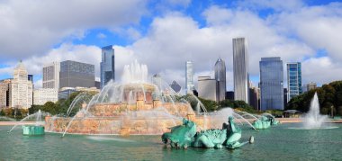 Chicago Buckingham fountain clipart