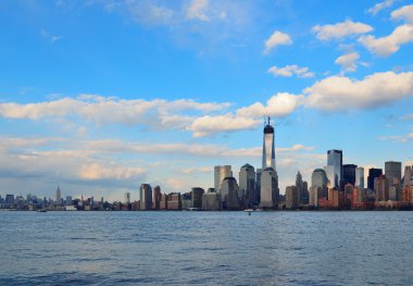 Şehir merkezindeki manhattan skyline