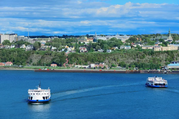 Båt i quebec city — Stockfoto