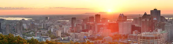 Montreal zonsopgang panorama — Stockfoto