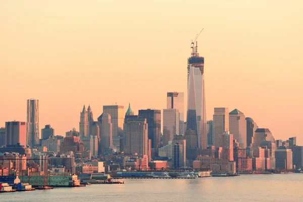 New York'un downtown günbatımı — Stok fotoğraf