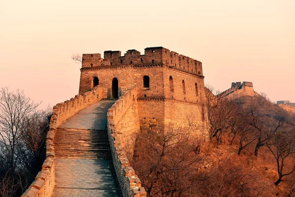 Gran Muralla puesta de sol — Foto de Stock