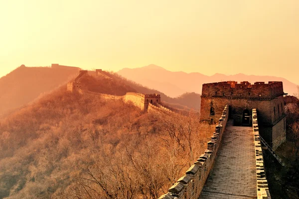 Gran Muralla mañana — Foto de Stock