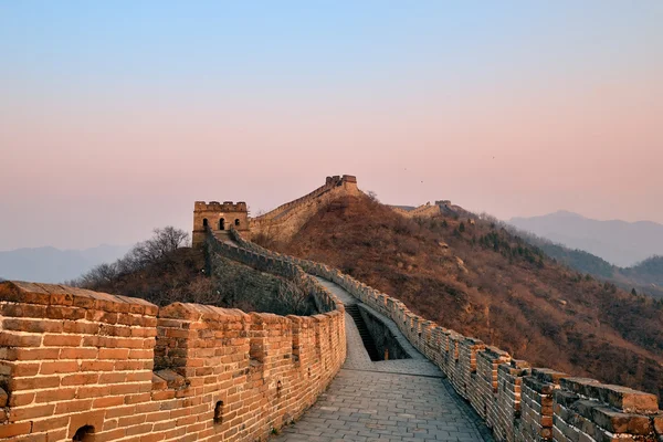 Grote muur zonsondergang — Stockfoto