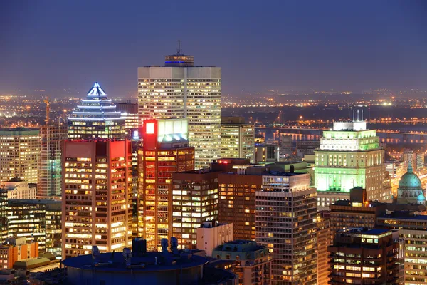 Montreal in de schemering — Stockfoto