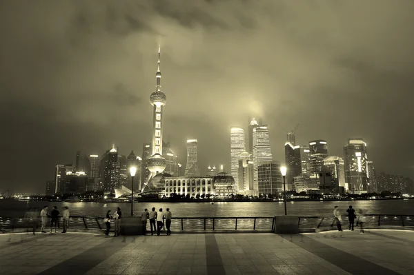 Shanghai urban city skyline — Stok Foto