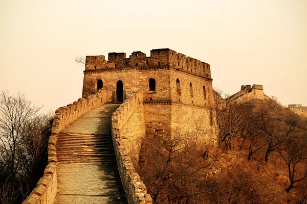 Velká čínská zeď sunset — Stock fotografie