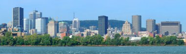 Montreal şehir manzarası üzerinde Nehri Panoraması