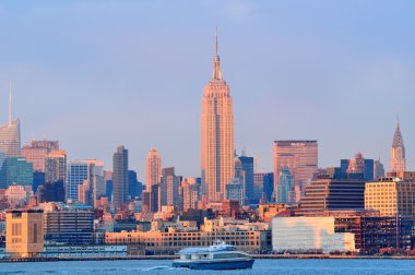 Şehir merkezindeki manhattan
