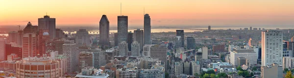 Montreal sunrise panorama — Stock fotografie