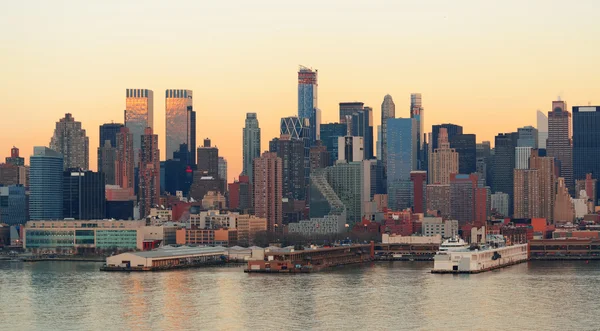 New York City sunset — Stock Photo, Image