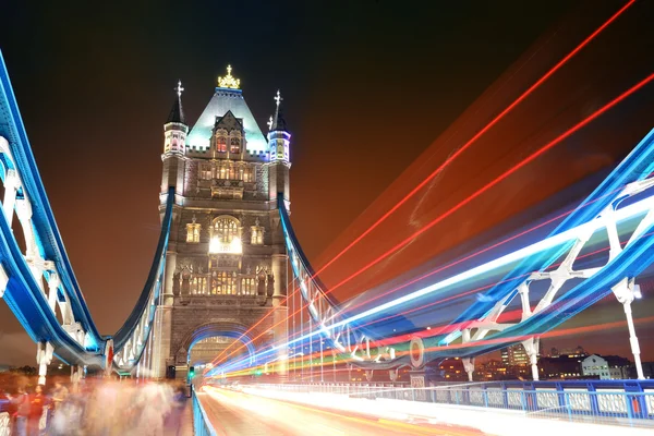 Tower Bridge at night — Stock Photo, Image
