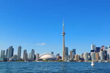 Toronto skyline in the day clipart