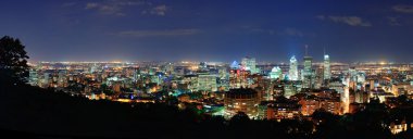 alacakaranlıkta panorama, Montreal