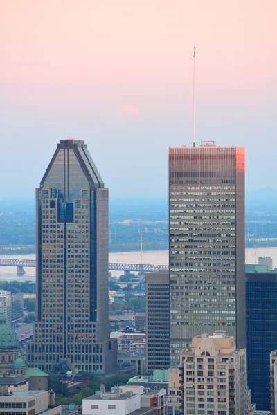 Stadtsilhouette von Montreal — Stockfoto