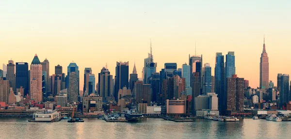 New york city zonsondergang — Stockfoto