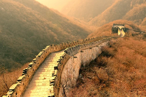 Gran Muralla mañana — Foto de Stock