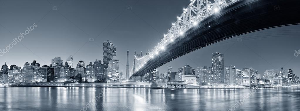 New York City night panorama Stock Photo by ©rabbit75_dep 36877647