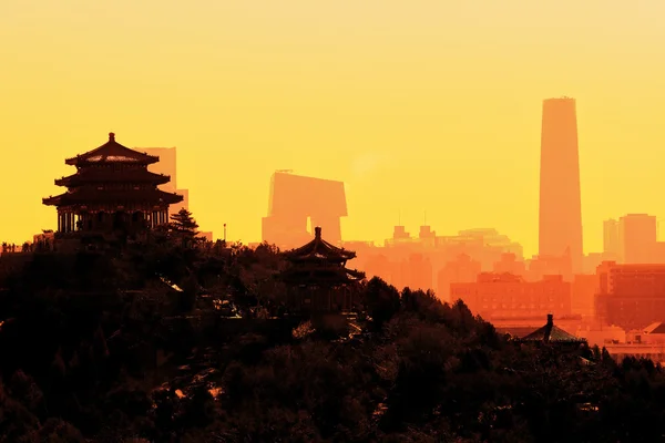 Pequim cidade nascer do sol — Fotografia de Stock