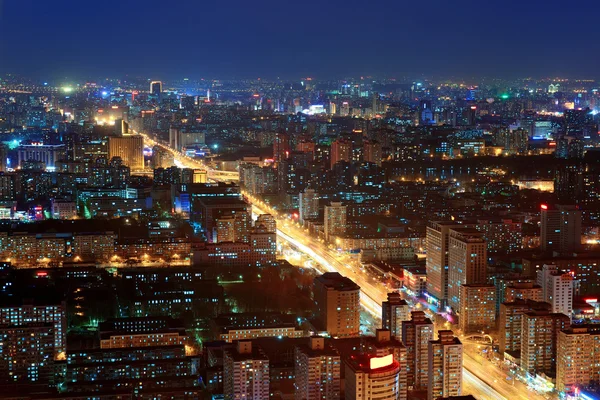 Пекин ночью — стоковое фото