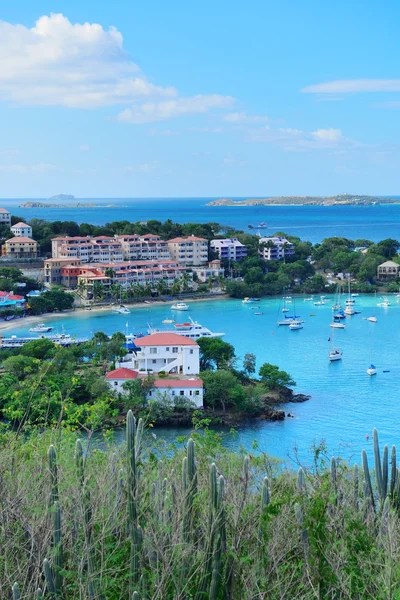 St john baai panorama — Stockfoto