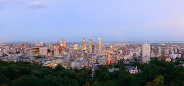 alacakaranlıkta panorama, Montreal