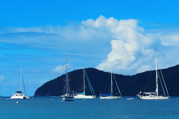 Лодка Virgin Islands — стоковое фото