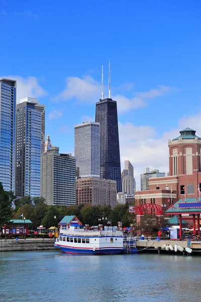 Schiffsanlegestelle von Chicago — Stockfoto