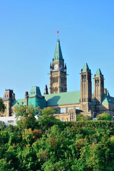 Ottawa Parlementsgebouw hill — Stockfoto