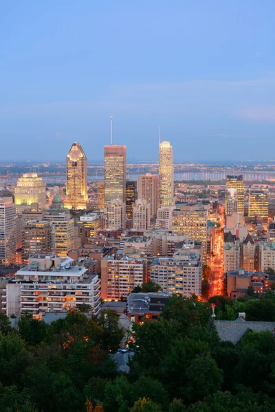 Montreal at dusk — Stock Photo, Image