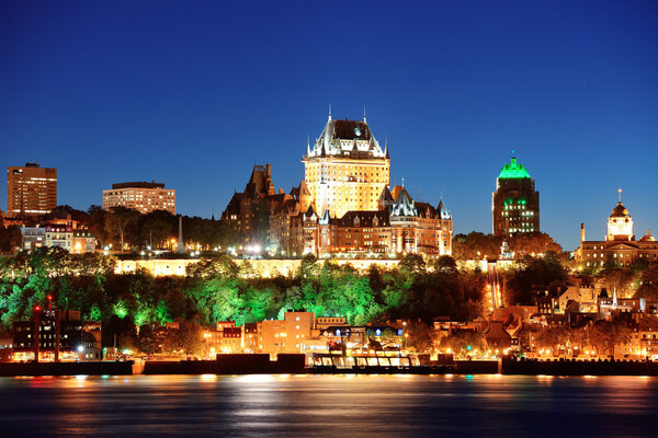 Quebec City at night