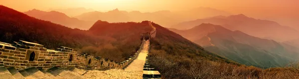 Gran Muralla mañana — Foto de Stock