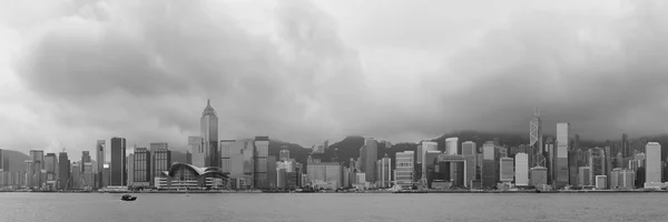 Hong Kong en blanco y negro — Foto de Stock