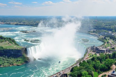 Horseshoe falls havadan görünümü