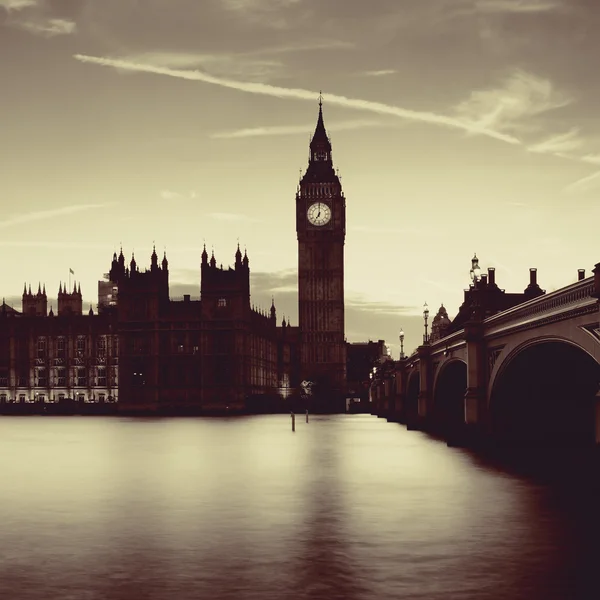 London saat senja — Stok Foto