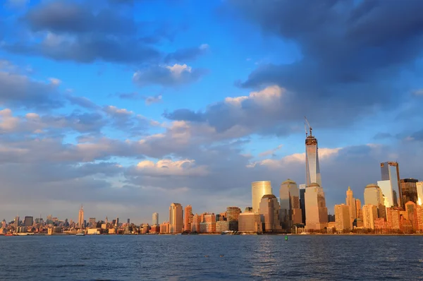 Şehir merkezindeki manhattan skyline